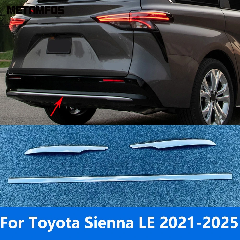 

Для Toyota Sienna LE 2021-2023 2024 2025 хромированный задний бампер, накладка на губу, спойлер, комплект кузова, сплиттер, диффузор, протектор, аксессуары