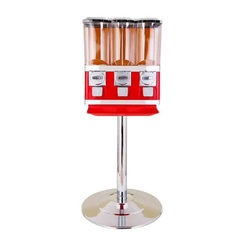for Triple Head Toy Bouncing Ball Vending Machine Candy Dispenser with Stand for Halloween Party