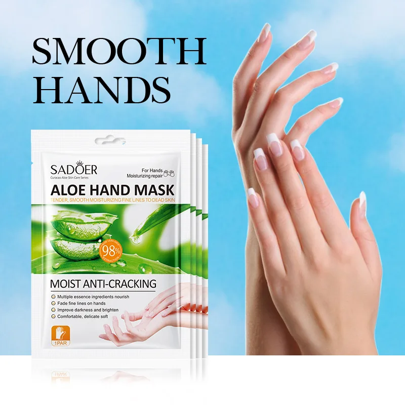 

10 Pairs Aloe Hand Mask Hands skincare Masks Moisturizing Nourishing Tendering Smoothing Anti Wrinkle Hands Skin Care Products