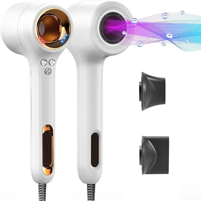 

Professional Ionic Hair Dryer, High-Speed Blow Dryer with 110,000 RPM Brushless Motor for Fast Drying | Lightweight, Low Noise,