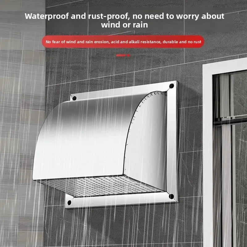 304 Stainless Steel Rain Cover Trend Bird Exhaust Port Air Wind Direction Diversion Elbow Ventilation