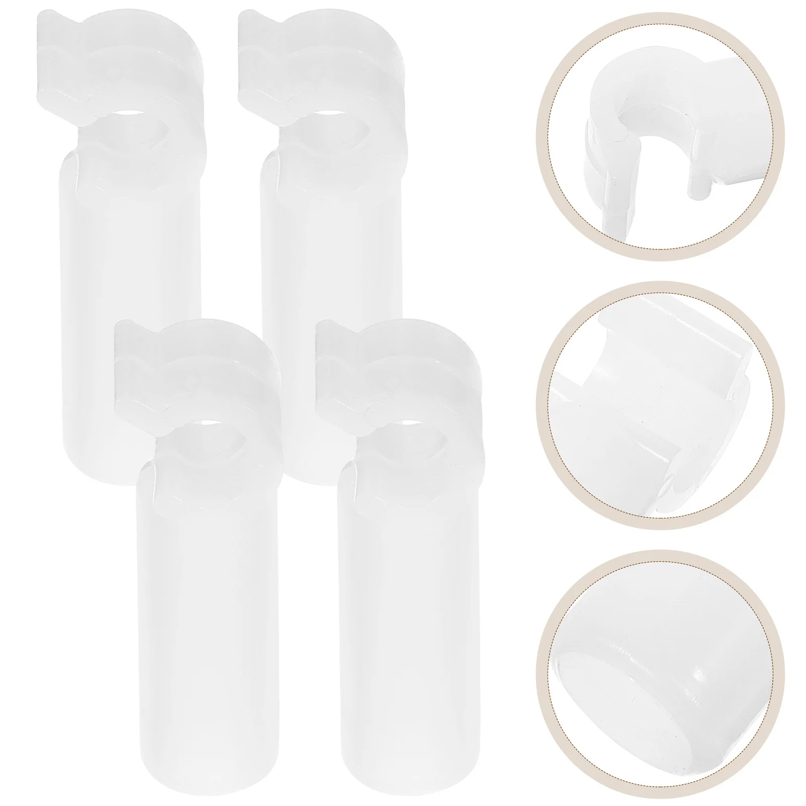

4pcs Mosquito Net Buckles Thickened Plastic Small Buckle For Netting Rod Clip Replacement Parts Installation Fastener