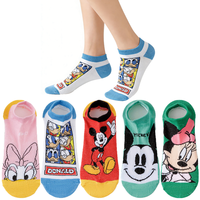 5/10/20 Pairs  Potdemiel  Men Women Casual Crew Socks Hip Hop Street Fashion Cartoon Anime Novelty Funny Short Boat Socks