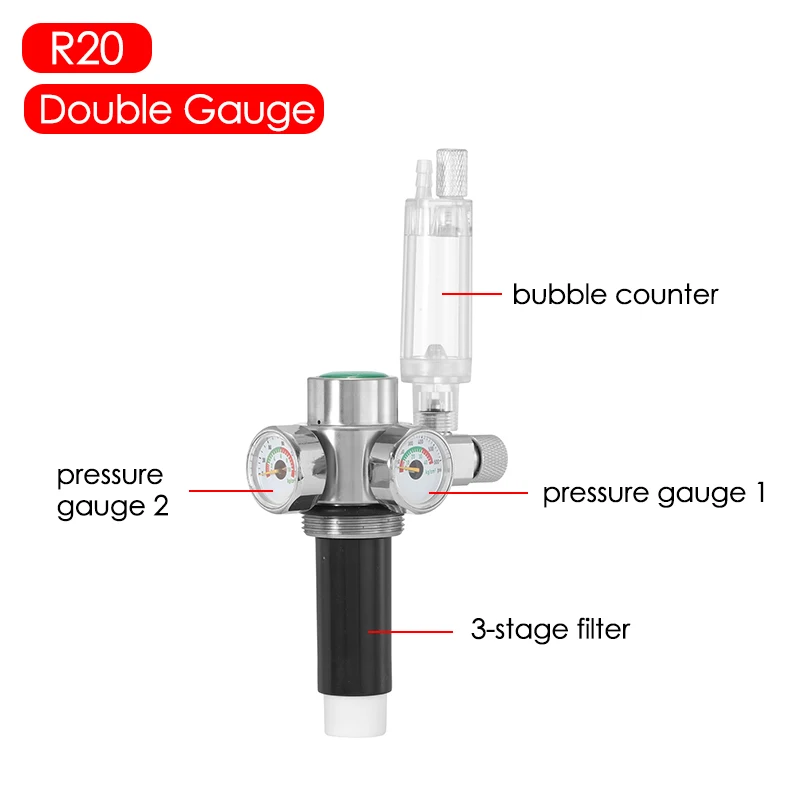 2L/1L Aquarium Aquarium CO2 Generator Edelstahl Flasche Hochdruck Edelstahl Gas Zylinder Aquarium Zubehör – Detail 8