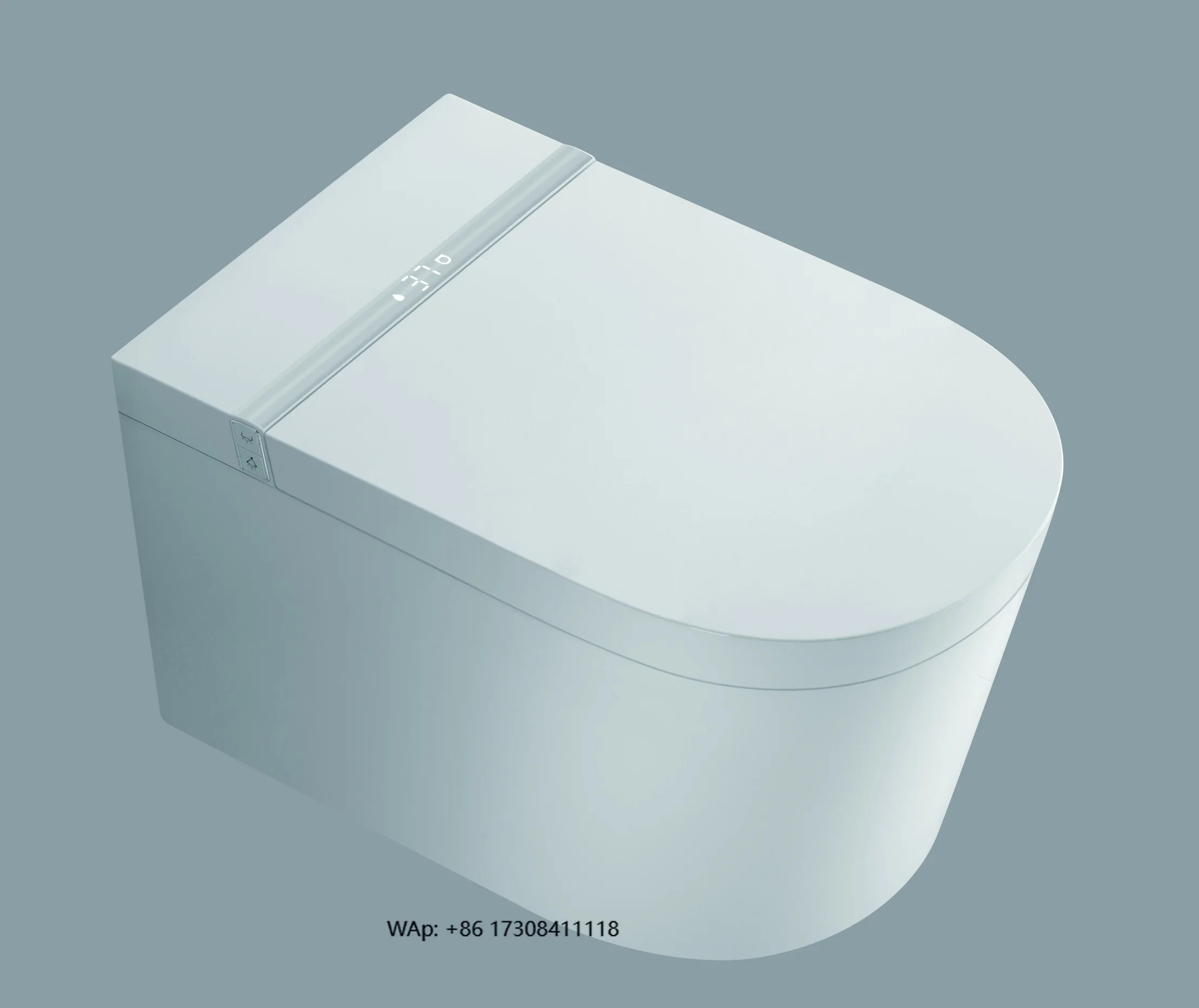 Sanitary Ware Wall Hung Smart Toilet YCS021T Automatic Ceramic One Piece Bidet Set P-Trap Intelligent Luxury Ceramic