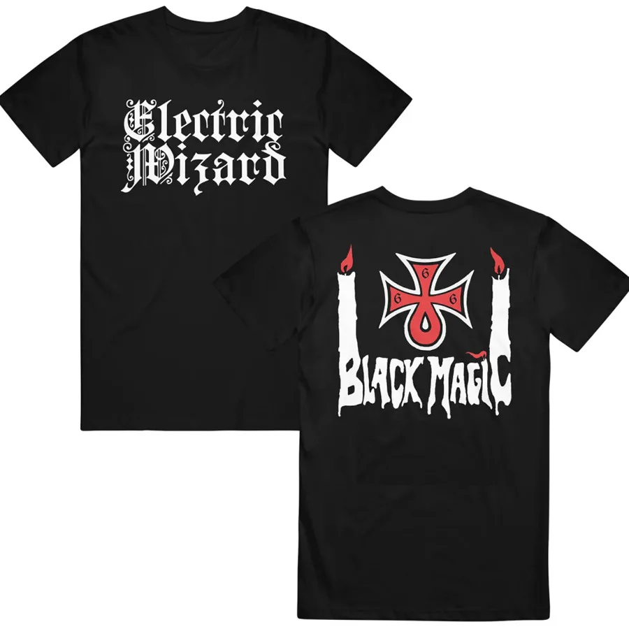 

Футболка унисекс с двумя сторонами Electric Wizard Band Black Magic 2f01, футболка для концертного тура, футболка унисекс с графическим рисунком