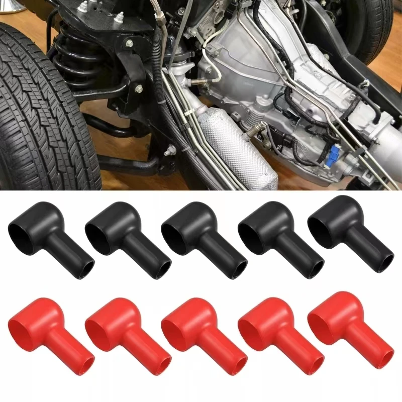 20pcs Rubber Insulation Cover Universal Battery Terminal Boots Insulating Rubber Covers Set Cable Lug Car Accessories