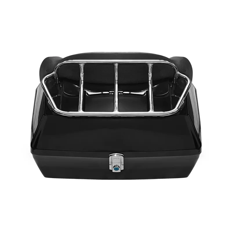 48L electric bike trunk with shelf, soft backrest, motorcycle trunk, 48L can hold double helmets