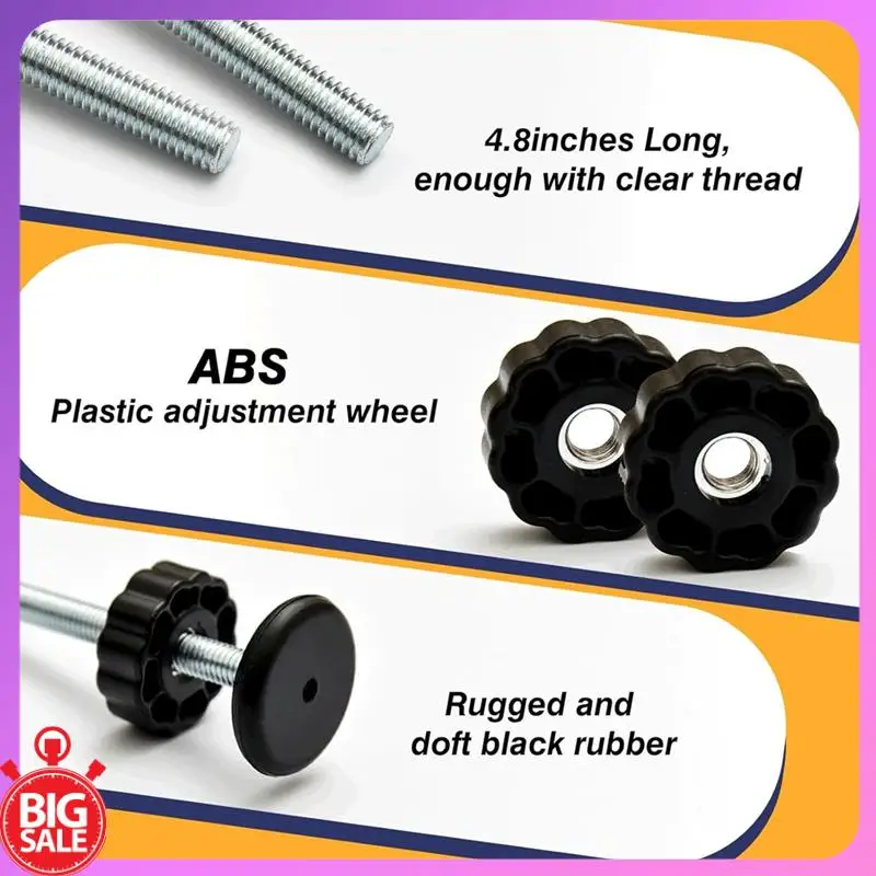 Big Deal 4 PCS Baby Gate Replacement Parts Threaded Spindle Rod For Pet & Dog Pressure Mounted Safety Gates Pet Gate Accessories