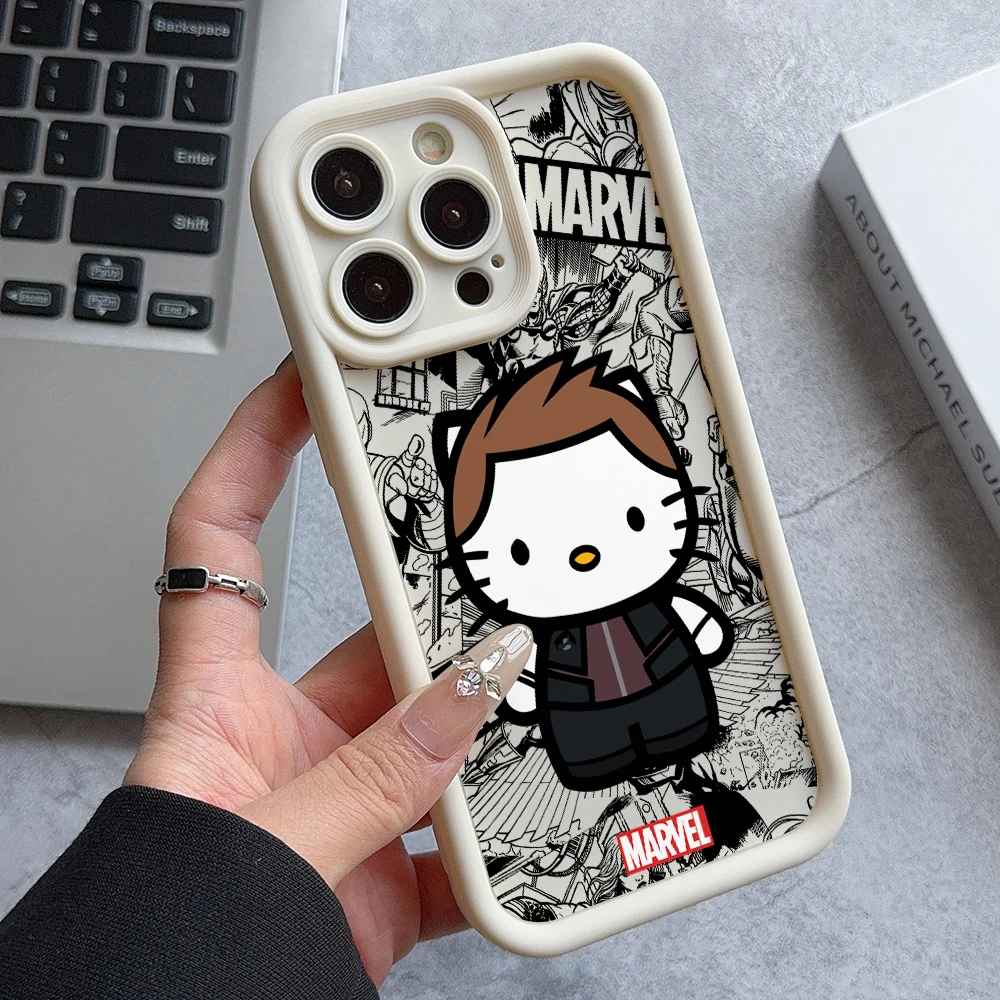 

Kitty Cos Hawkeye Phone Case for Samsung Galaxy A73 A71 A55 A54 A53 A52 A51 A34 A33 A32 A23 A14 A13 A12 4G 5G Ladder Lens Cover