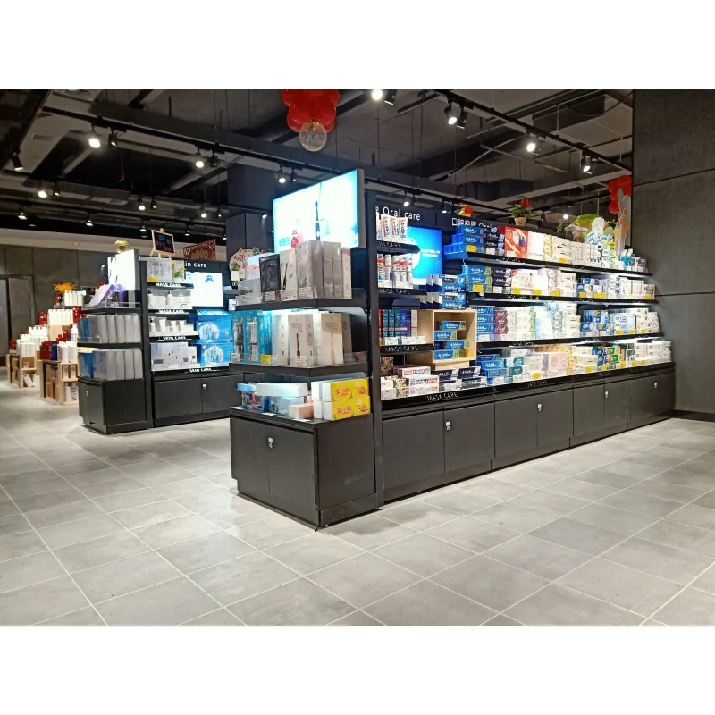 custom.XinDe Steel Double-Sided Heavy Duty Supermarket Shelving Racks Customizable Dimensions Retail & Grocery Stores