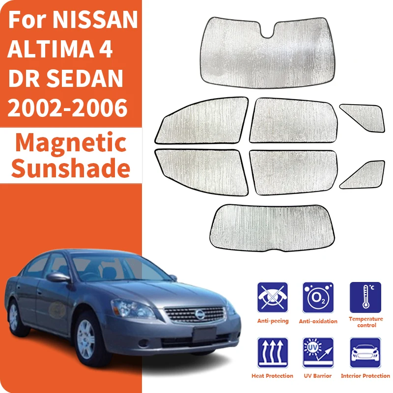 Custom Car Window Sunshade Anti-UV Car Sun Window Visors Sunshade Covers Accessories For NISSAN ALTIMA 4 DR SEDAN 2002-2006