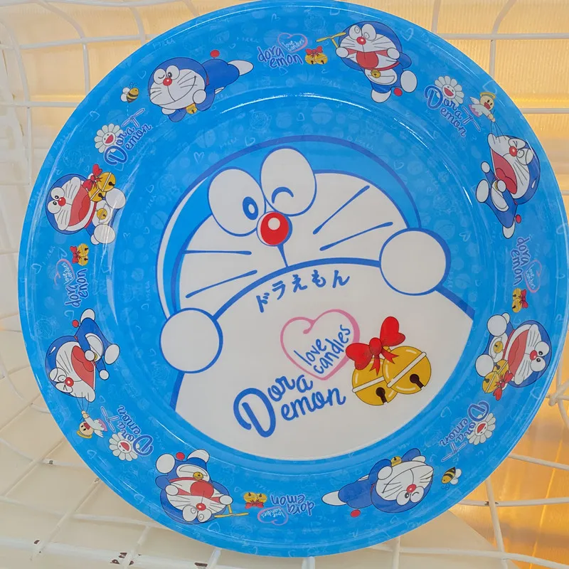 20 سنتيمتر الكرتون سانريو أنيمي لوحة مرحبا كيتي ميلودي كورومي لوحة الكرتون لطيف طبق فاكهه مستدير طبق من الميلامين أدوات المائدة المطبخ #3