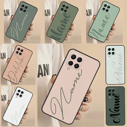 Sage Green Personalized Name Case For Samsung Galaxy A34 A54 A24 A14 A13 A23 A33 A53 A12 A22 A32 A52 A21S A51 A71 Cover