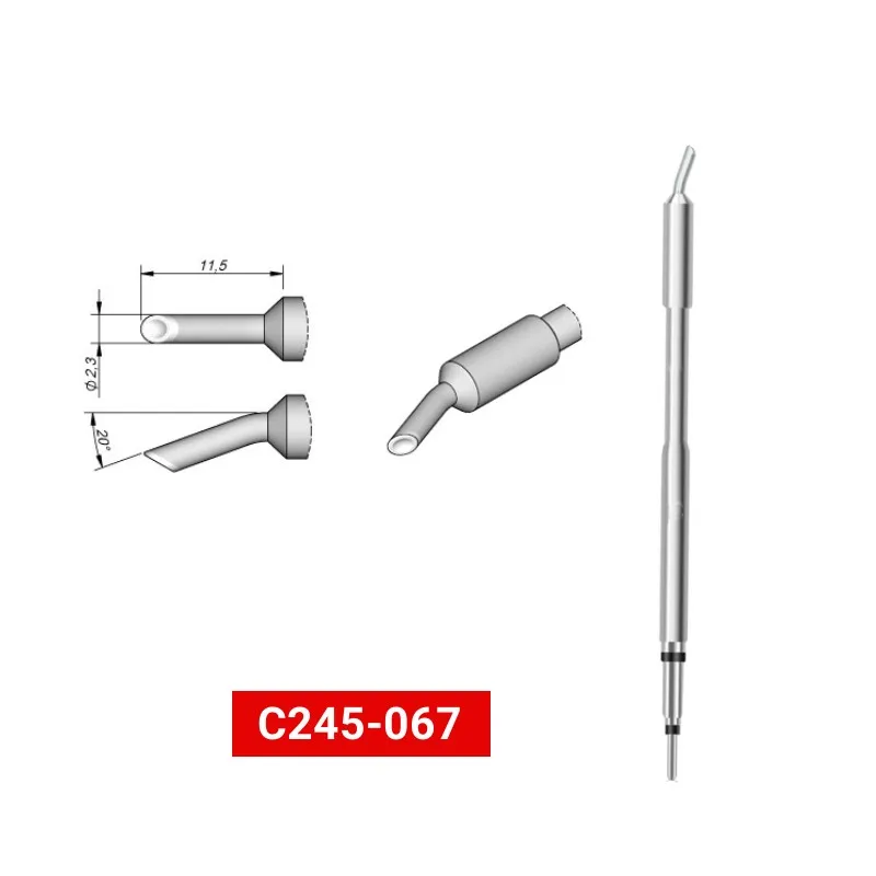 C245 067 Soldering Tips for JBC SUGON AIFEN a9pro T245 Handle Tools