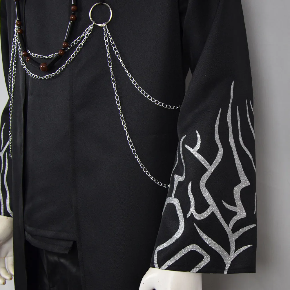 한국 애니메이션 악마 헌터 Saja Boy Jinu Shajia 소년 롤 플레잉 의상 Kpop 조합 남성 정장 모자 할로윈 카니발 세트