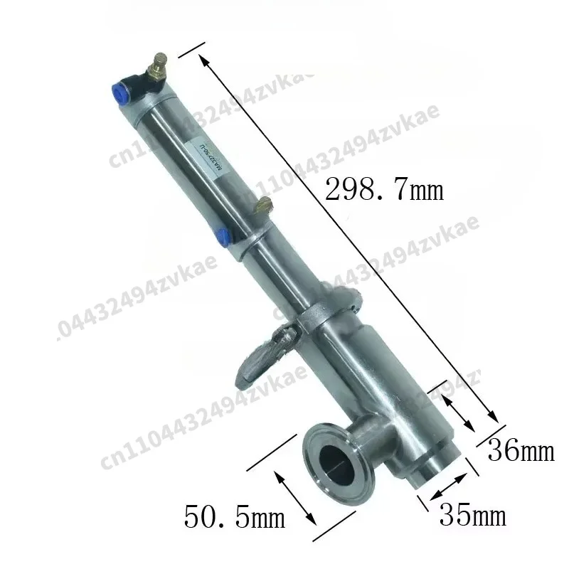 DN25 Large Caliber 304 Stainless Steel Anti Drip Filling Nozzle Sauce Discharge Valve For Industrial Liquid Filling Machines