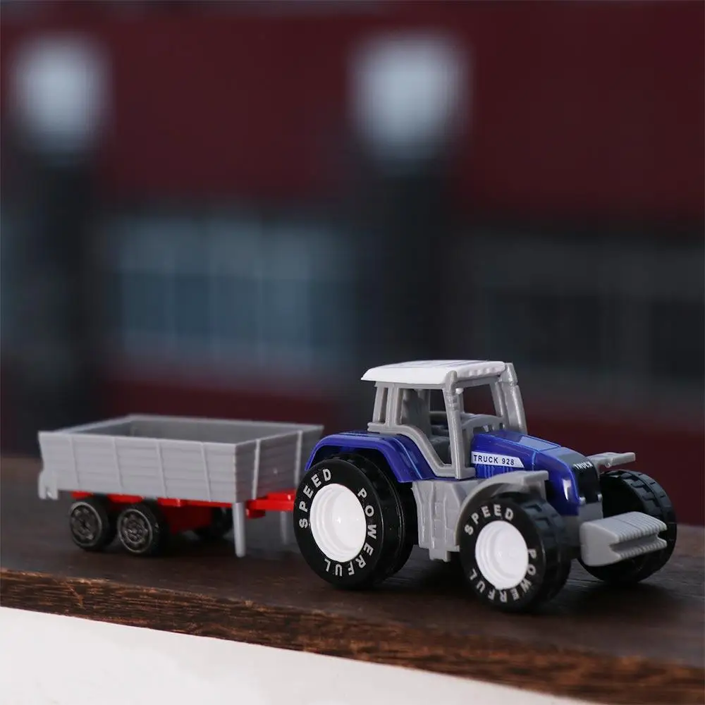 Mini Tractor Bulldozer Modellen Dump Truck Bouw Graafmachine Model Auto Speelgoed Boer Voertuig Techniek Auto Model Tractor Speelgoed