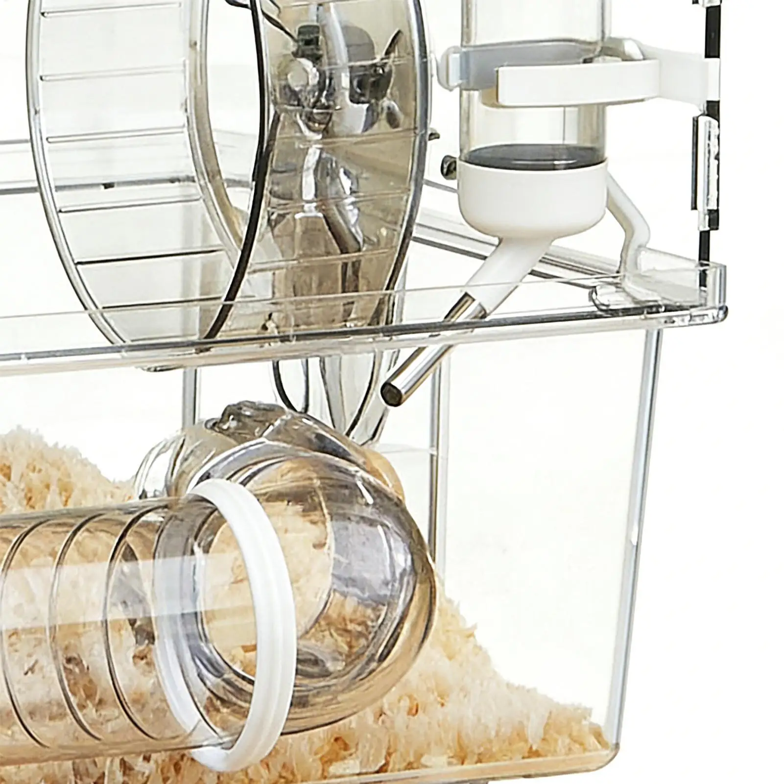 

Big Hamster Cage 2-Layer Clear Acrylic Pet Enclosure Hamster Enclosure for Indoor Observation Outdoor Home Pet Shop Play Yard