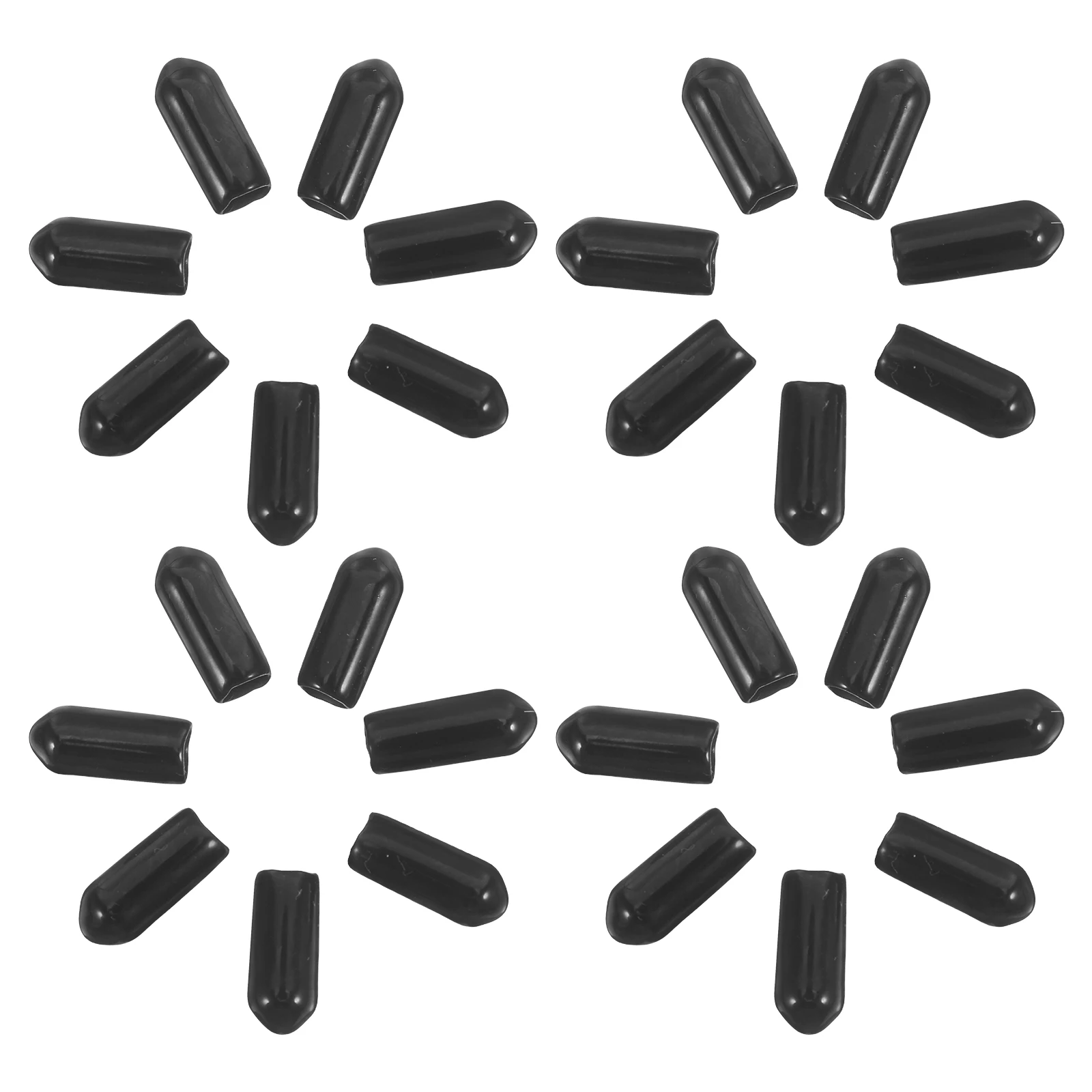 

150 Pcs Glue Cover Accessories Bolt Replacement Rubber Covers Cap Kit Flexible Screw Protection End Caps Round Tube