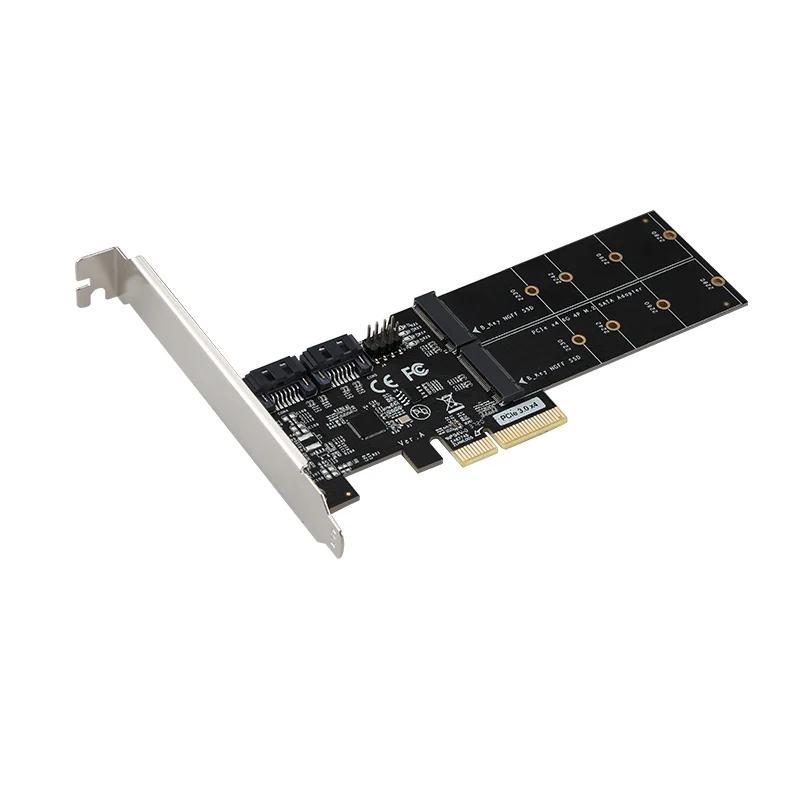 M.2 NGFF SSD 제어 PCI-E 확장 카드, 라이저 카드 어댑터 확장기, PCI e 컨버터 B 키 어댑터 카드, 6Gbps