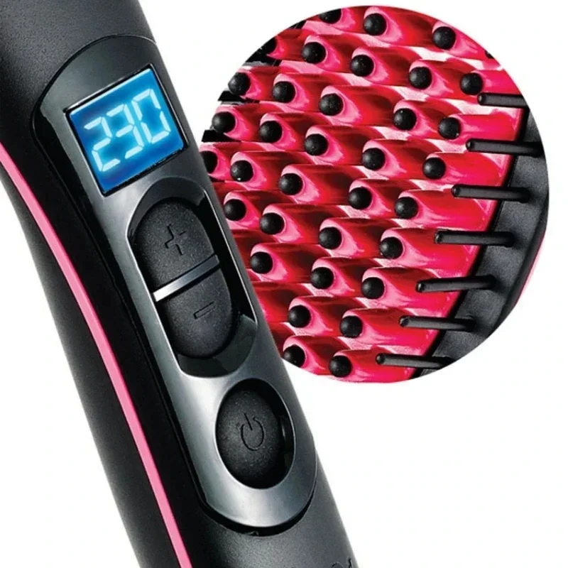 LED Display Hair Comb, Dry and Wet Dual-use Straight Hair Comb Adjustable Temperature  Electric Magic Comb Straightener