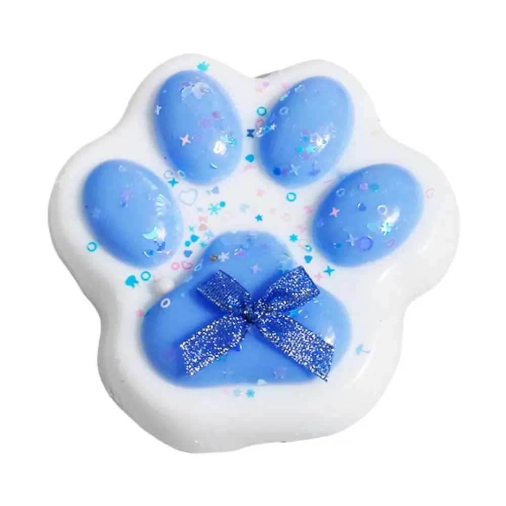 Creative Funny Super Large Cat Paw Squeeze Toy Soft Silicone Cartoon Fidget Toy Colorful Kneading Cat Paw Pinch Toy