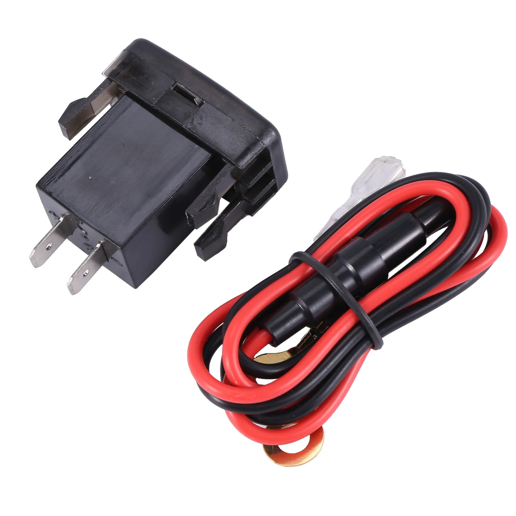 Car Charger Socket Dual Usb Port Charging Volt Display Adapter Fit for Red