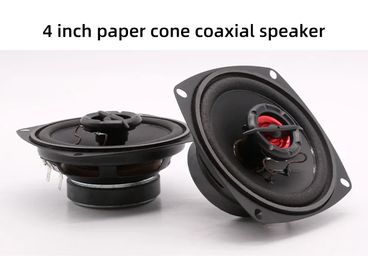 Factory Direct Sell Auto Stereo Speaker 4 Ohm RMS 30W 25mm-core High Quality  4 Inch Car Coaxial Speakers(1 pair speaker)