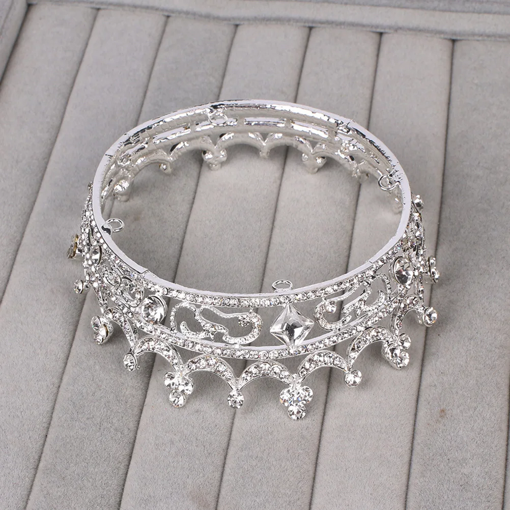 

Bride Wedding Crown Alloy Silver Rhinestone Crystal Headband for Brides Wedding Prom Birthday Pageant Brides Crown