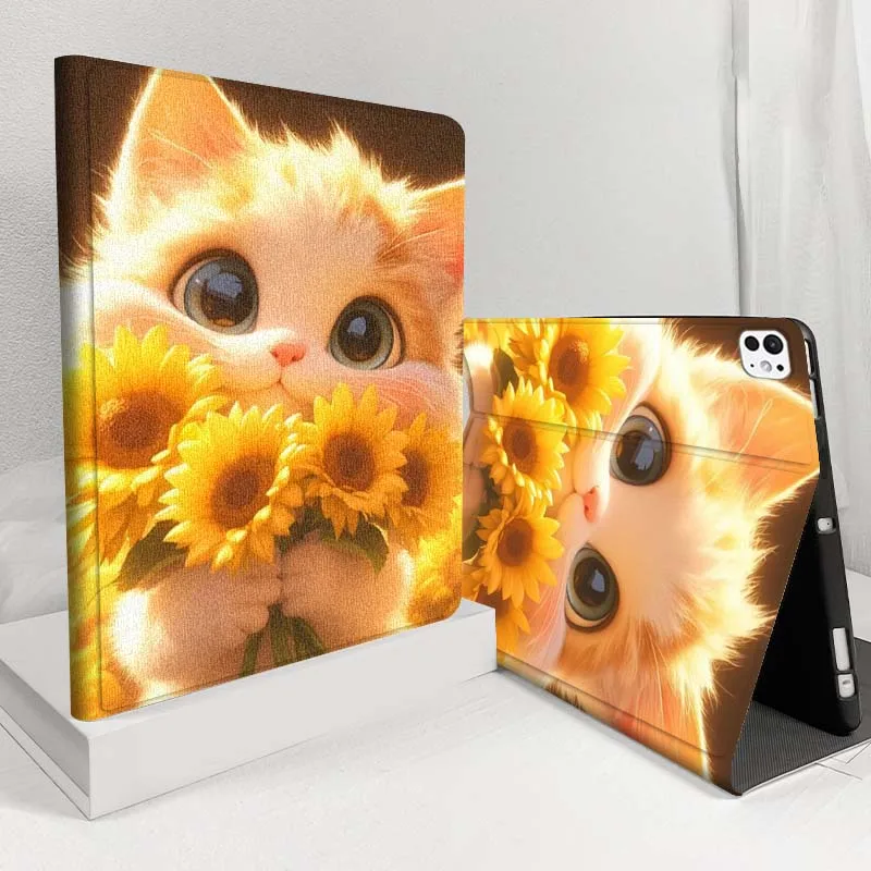 

Orange tabby kitten big eyes For iPad Pro Air 5 4 3 13 11 8 7 6 5 10th 7th 6th 10.5 12.9 10.9 Tablet Case