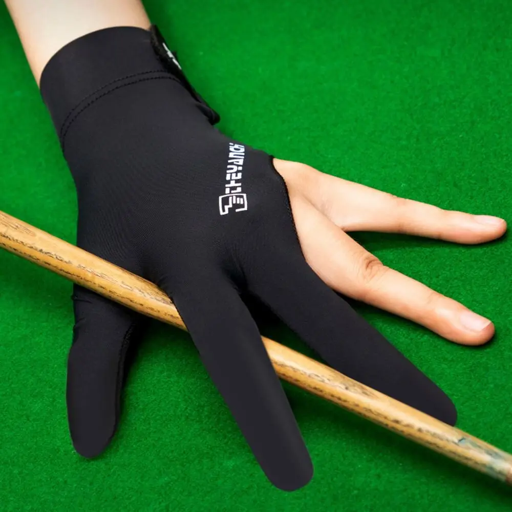 Billard handschuh linke Hand drei Finger Snooker Billard handschuh rutsch feste Aufkleber elastische Billard Trainings handschuhe Zubehör