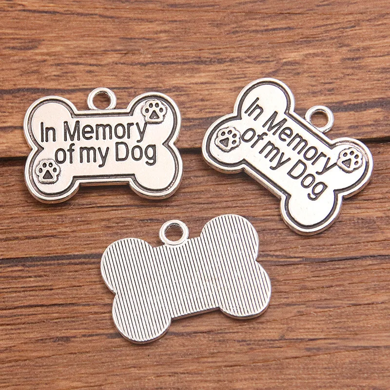 100pcs/lot Jewelry Accessory Retro Alloy Done Letter Shaped DIY Charms Pendants
