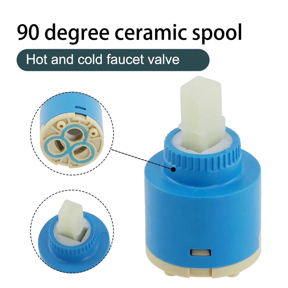 Faucet Ceramic Cartridge Single Lever Basin Kitchen Tap Replacement Spare Valve Cartridge 35mm/40mm Cold And Hot Tap Accessories
