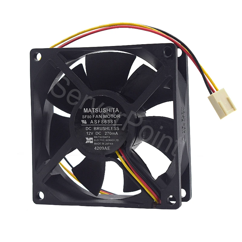 

For Matsushita SF80 ASF86381CE Equipment 12V 270MA 3Pin Processor Cooler Heatsink Fan