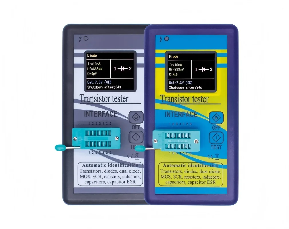 ESR M328 Transistortester mit Farbbildschirm Grafikanzeige M328 Transistormessgerät: Widerstandsmessgerät, Induktivitätsmessgerät, Kapazität