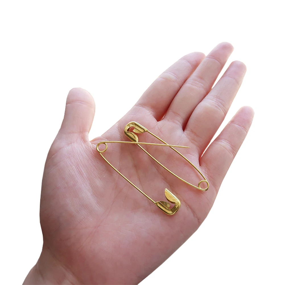 

350pcs Safety Pins Set Durable Rustproof Nickel Metal Various Sizes Craft Sewing Bulk Assorted Pins Needlework Accessories