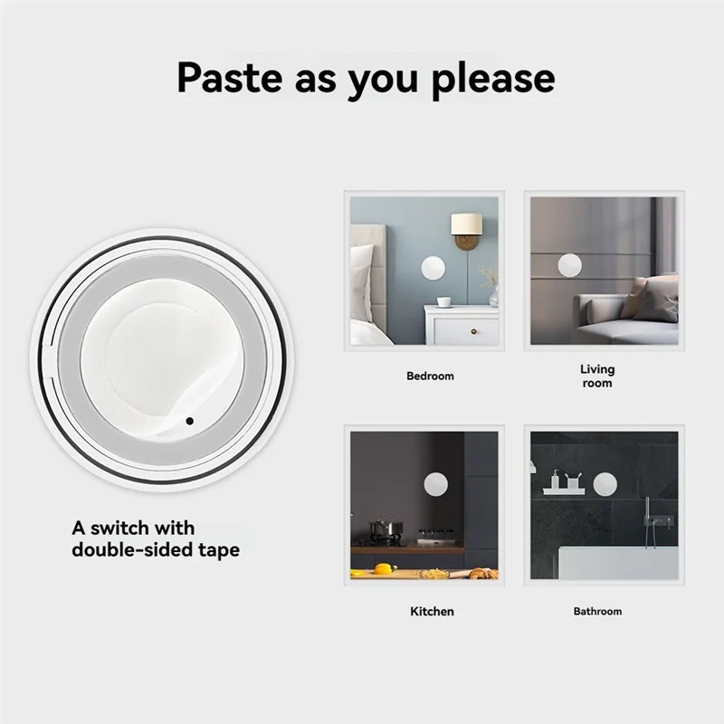 

ABKQ-Wireless Zigbee Smart Knob — контроллер сцен для дома, работает с приложением Smart Life, питанием от батареи