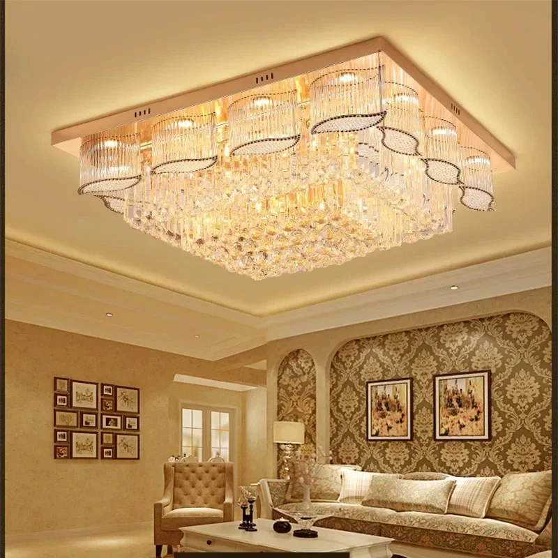 

Luxury Ceiling Lights Crystal Living Room Large Chandelier Villa, Hotel Lobby, Model Room Home Decoration