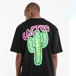 Fashion Men T-Shirts Hip Hop Tour Short Sleeve CACTUS JACK Print Kanye West Men'S And Women'S Loose Short Sleeve T-Shirt