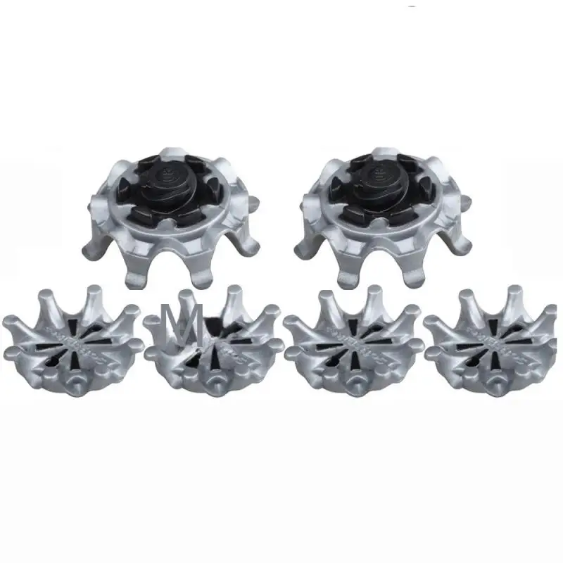 1~10PCS pack Golf Shoe Spikes Replacement Studs Soft Fast Cleat Metal Grey Black Golf Training Aids For Footjoy Shoes New