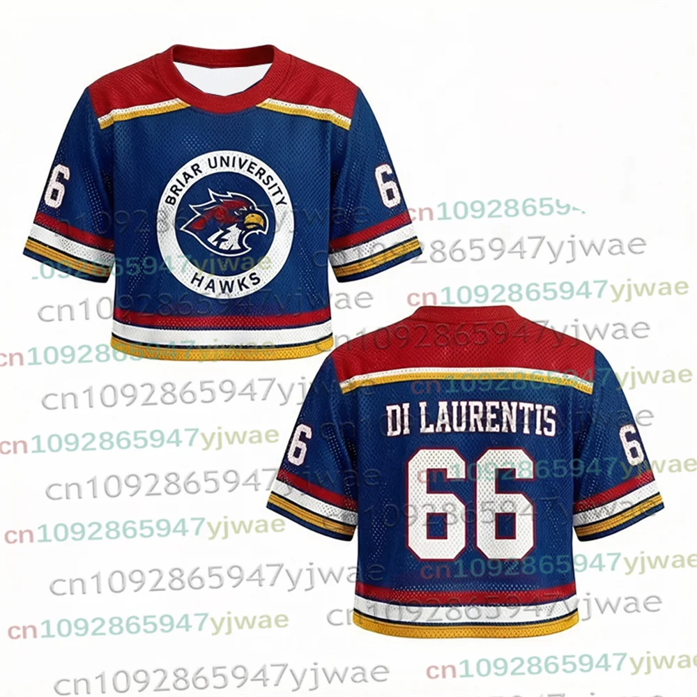 Off-Campus Briar University Hockey-Trikot Graham 44 22 DI LAURENTIS 66 Sport Casual T-Shirt Herren Damen Trikot Top Crop Tee Top – Detail 15