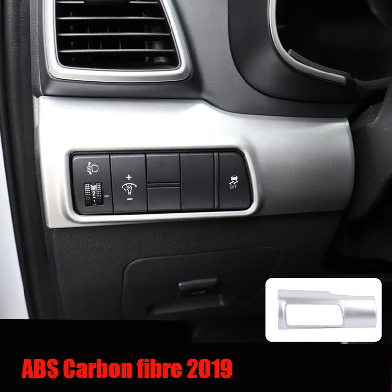 For Hyundai Tucson 2019 2020 Accessories Head Lights Lamp Switch Button Panel Frame Cover Trim  Auto Interior Styling