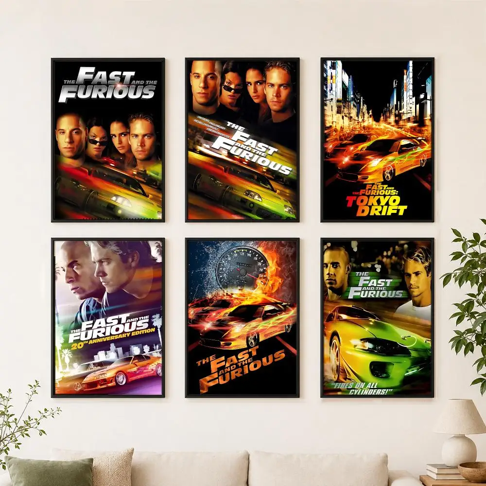 movie The Fast and the Furious Poster Poster Large Unframed Wall Art Modern Minimalist Decor Print for Living Room Home