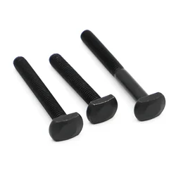 M6 M8 M10 M12 GB37 Black Carbon Steel T Shape Punch Milling Machine Screw Threaded Rod Clamping Cap Bolt Full/Partial Thread