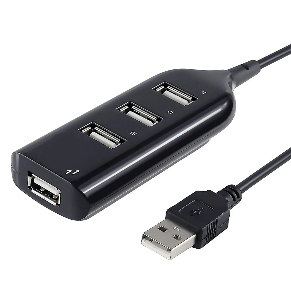 Hub Usb ad alta velocità Splitter a 4 porte adattatore Usb Mini Hub Socket per Pc Laptop Notebook Computer Windows accessori