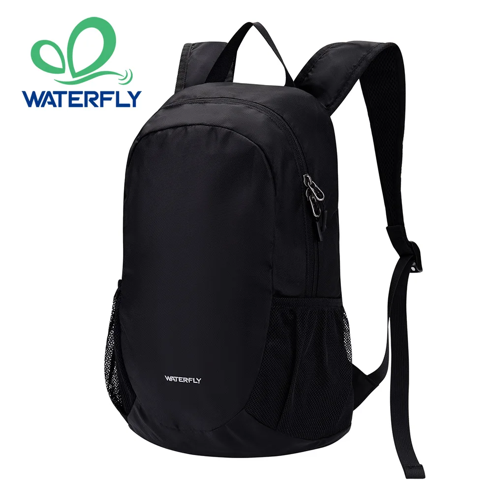 WATERFLY Lightweight Packable Backpack 18L Small Foldable Hiking Rucksack Compact Ultralight Sporty Daypack for Sports Outdoor