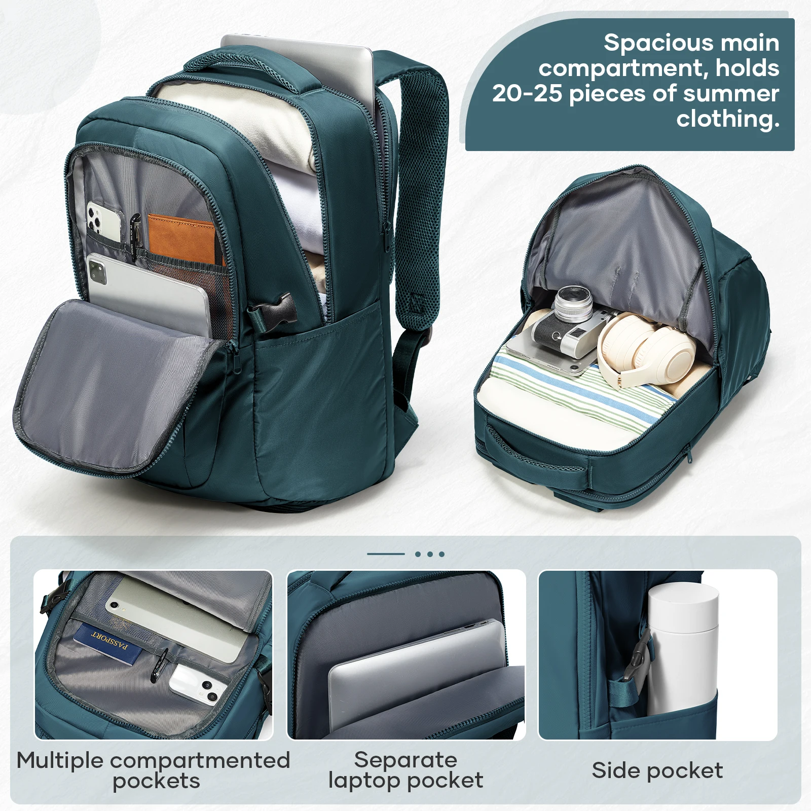 Easyjet Cabin Bag Travel Backpack with Shoe compartment，Laptop Backpack Hand Luggage Bag Men's Women's Backpack，School Backpack