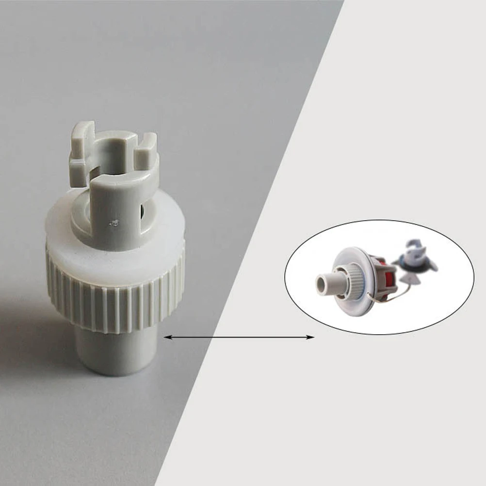 Inflatable Boat Air Valve Adapter White For Kayak Pool Sup Paddle Board Pump Hose Conversion Lightweight Pvc Plastic