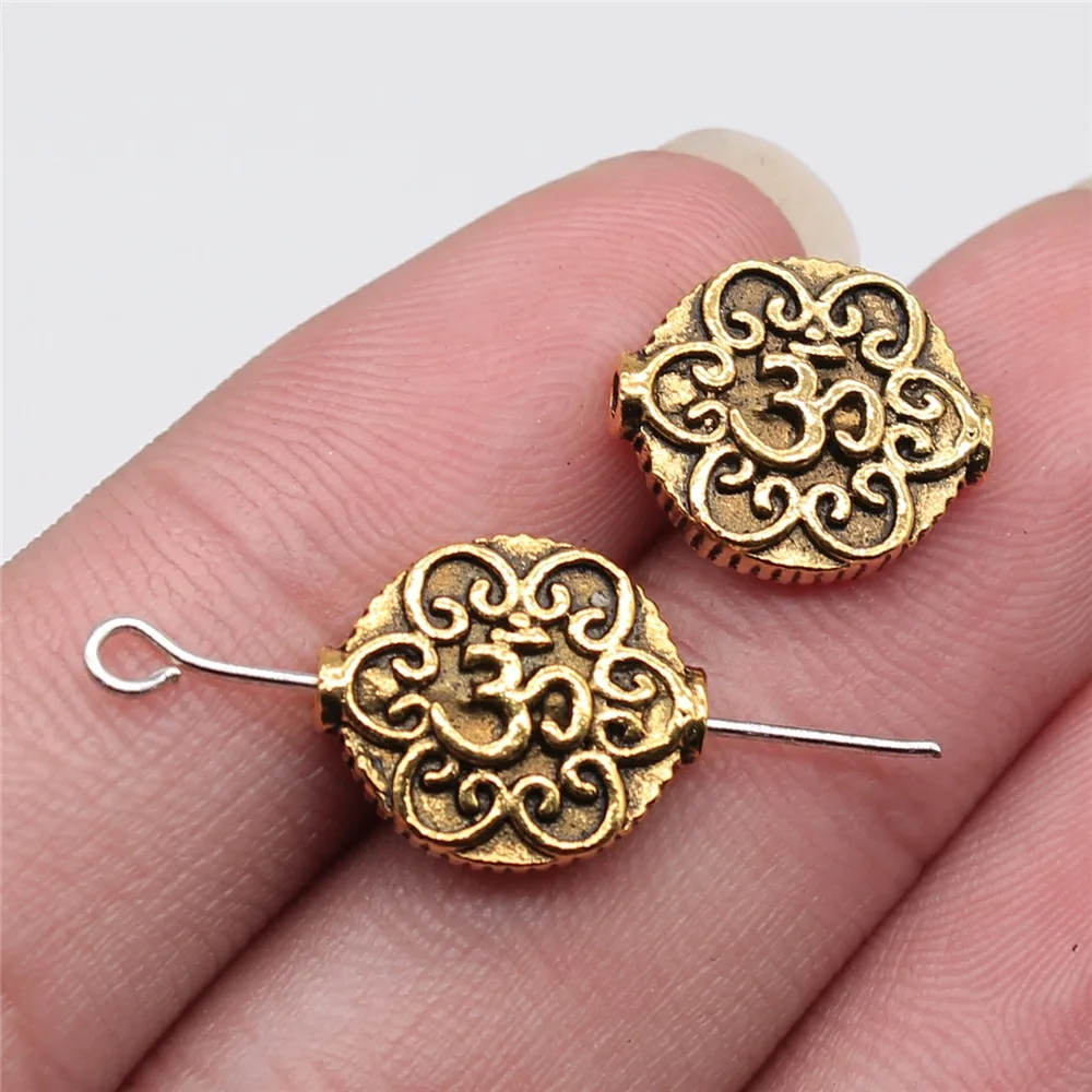 20pcs OM Charms Beads for DIY Jewelry Making